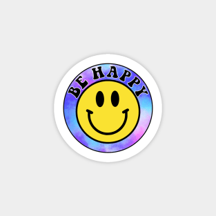 Be Happy Smiley Face Sticker